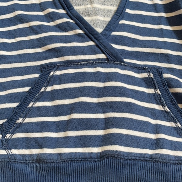 Abercrombie Fitch soft strip v neck logo hoodie L - Picture 8 of 8